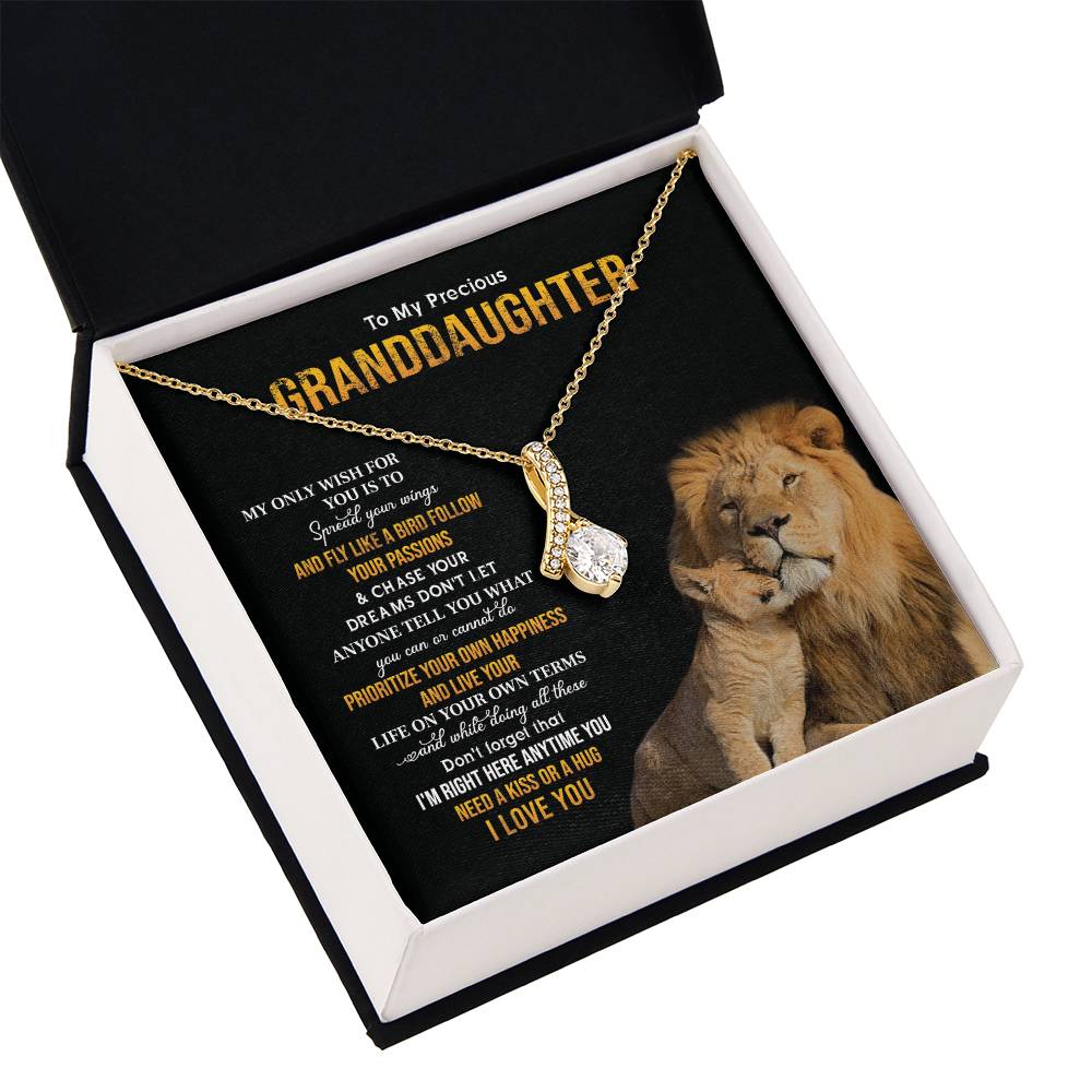 Inspirational Necklace for Granddaughter – Gift from Grandpa