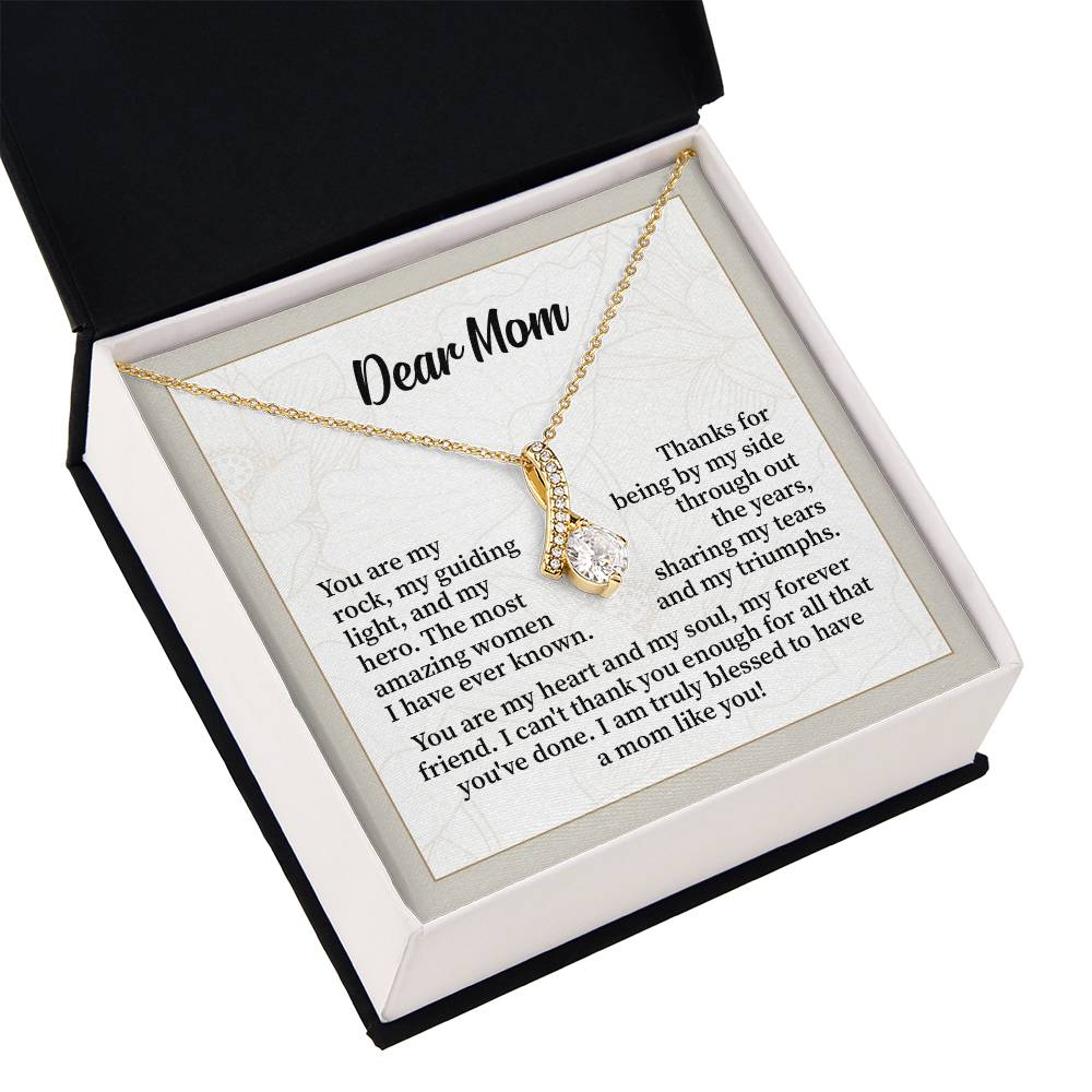 Dear Mom Thank You Necklace Necklace For My Forever Friend Heart And Soul Necklace Necklace Celebrating Our Bond My Amazing Mom Gift Love And Appreciation Gift Necklace Of Endless Devotion