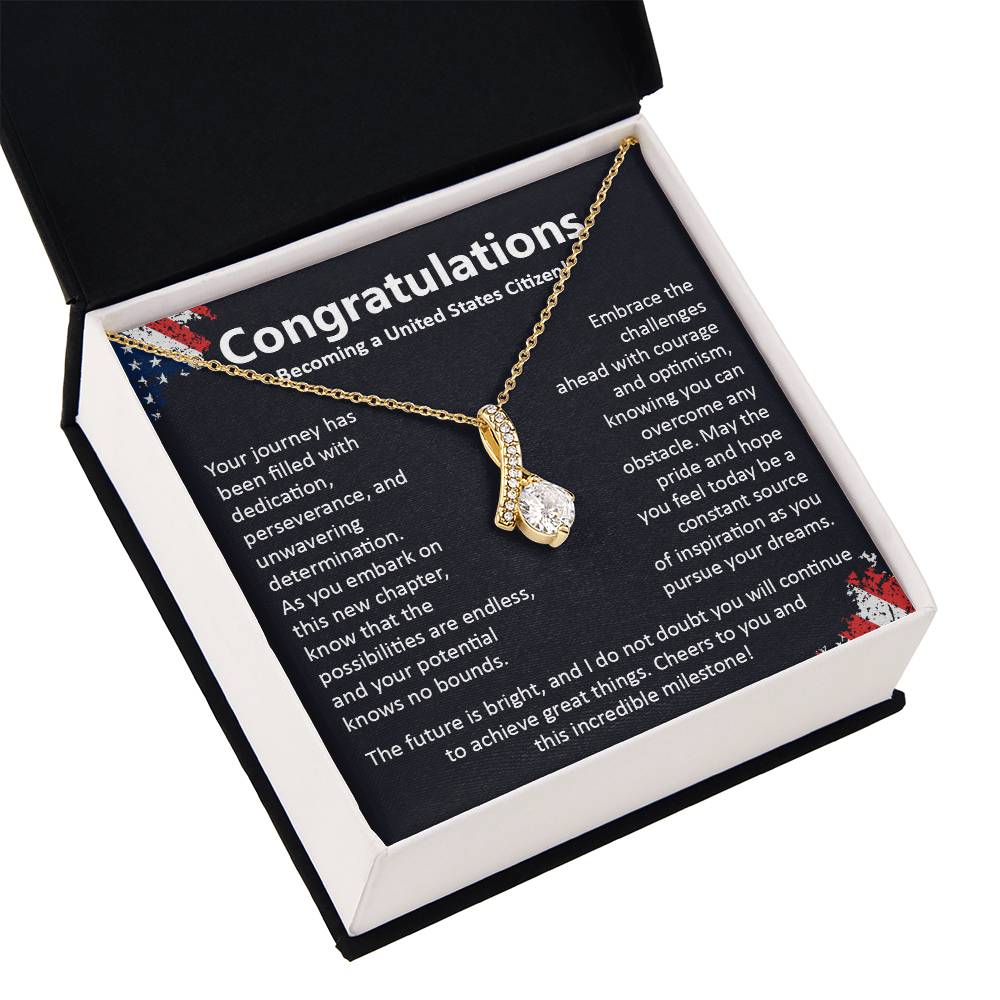 Congratulations On Becoming A United States Citizen Congratulations On Citizenship Proud New Citizen Gift Celebratory Jewelry For New Citizens Supportive Gift For New Citizens Life Journey Jewelry Personalized Gift For Citizens Hope And Pride Jewelry