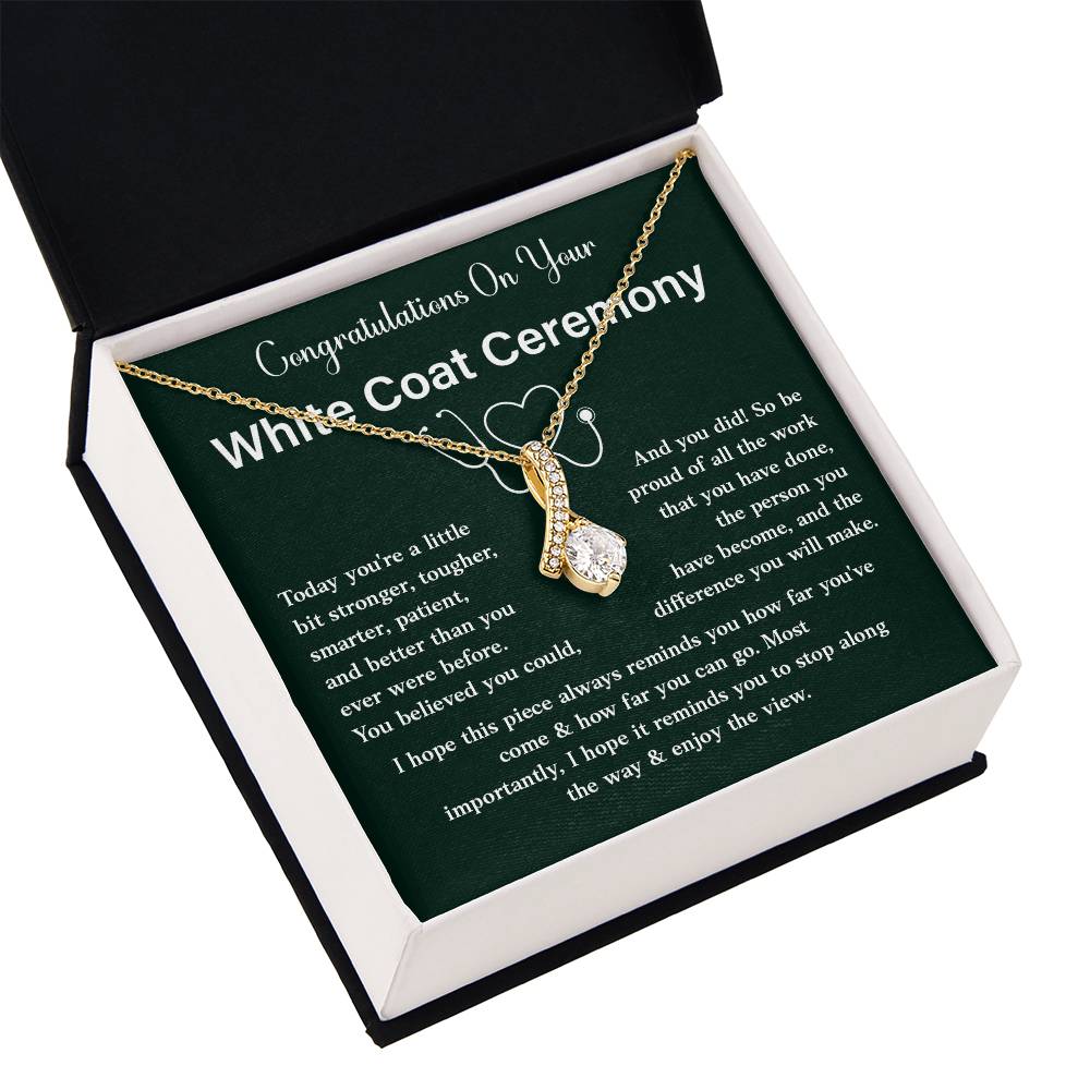 Congratulations On Your White Coat Ceremony Congratulations Necklace Stronger And Smarter Necklace Meaningful Gift For Graduates Motivational Jewelry Personal Growth Jewelry Best Wishes Necklace Enjoy The View Necklace