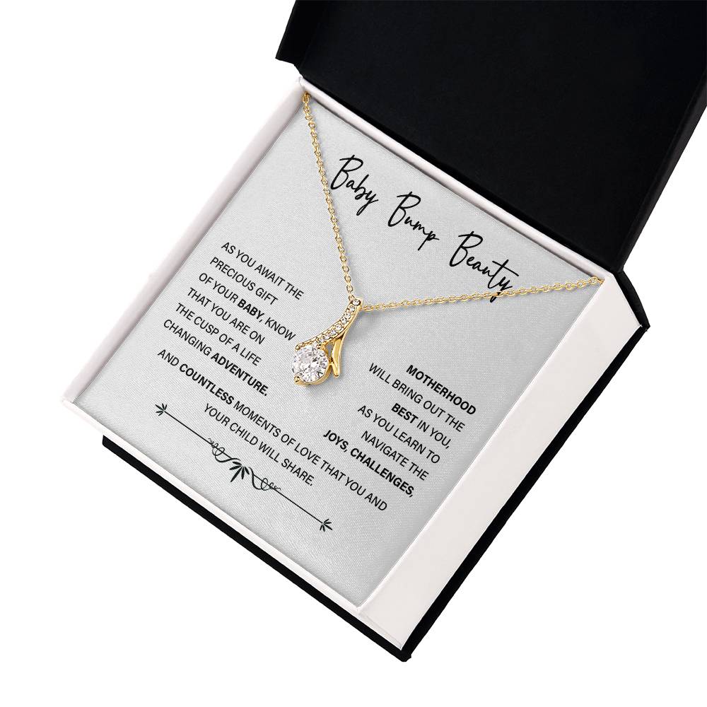 Baby Bump Beauty, Inspirational Gift Necklace For Pregnant Mothers Jewelry For Mom-to-be, Celebrating Motherhood Sentimental Pregnancy Necklace Necklace For Mother’s Pregnancy Journey Sentimental Necklace Gift Pregnancy Adventure Necklace Gift