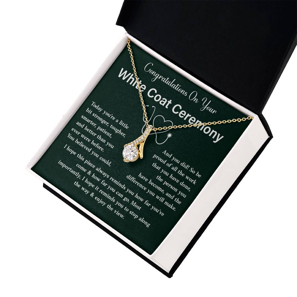 Congratulations On Your White Coat Ceremony Congratulations Necklace Stronger And Smarter Necklace Meaningful Gift For Graduates Motivational Jewelry Personal Growth Jewelry Best Wishes Necklace Enjoy The View Necklace