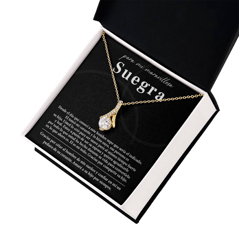 Collar Para Mi Maravillosa Suegra Regalo De Bodas Sincero De Su Hijo Regalo De Bodas Para Suegra Joyas Sentimentales Para Suegra Regalo Especial Para La Mamá Del Novio Regalo Significativo Para La Madre Del Novio Recuerdo Del Día De La Boda De La Suegra