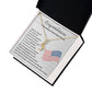 United States Citizenship Gift Necklace With Message Card