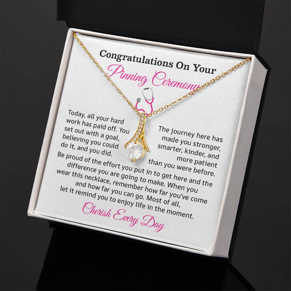 Congratulations On Your Pinning Ceremony Necklace Pinning Ceremony Necklace Gift Congratulations Pinning Ceremony Jewelry Strength And Growth Necklace Gift Pinning Ceremony Milestone Necklace Pinning Ceremony Graduation Necklace Gift