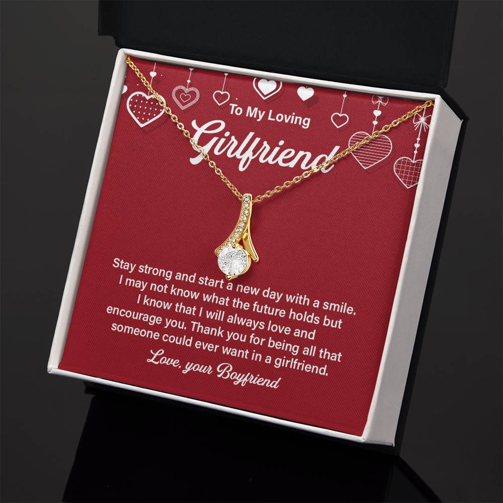 Loving Girlfriend Necklace – Gift for Her with Message Card