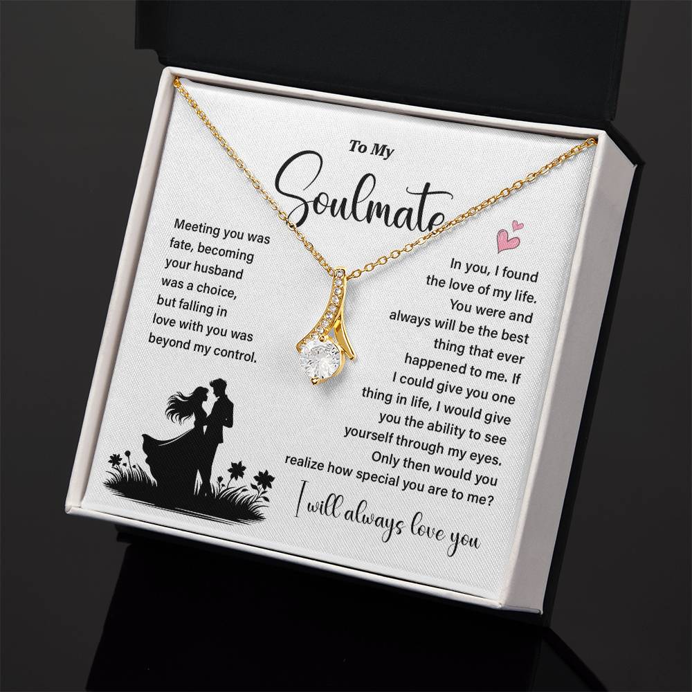 Soulmate Necklace Gift for Wife – Love Message Box