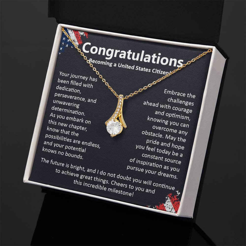 Congratulations On Becoming A United States Citizen Congratulations On Citizenship Proud New Citizen Gift Celebratory Jewelry For New Citizens Supportive Gift For New Citizens Life Journey Jewelry Personalized Gift For Citizens Hope And Pride Jewelry