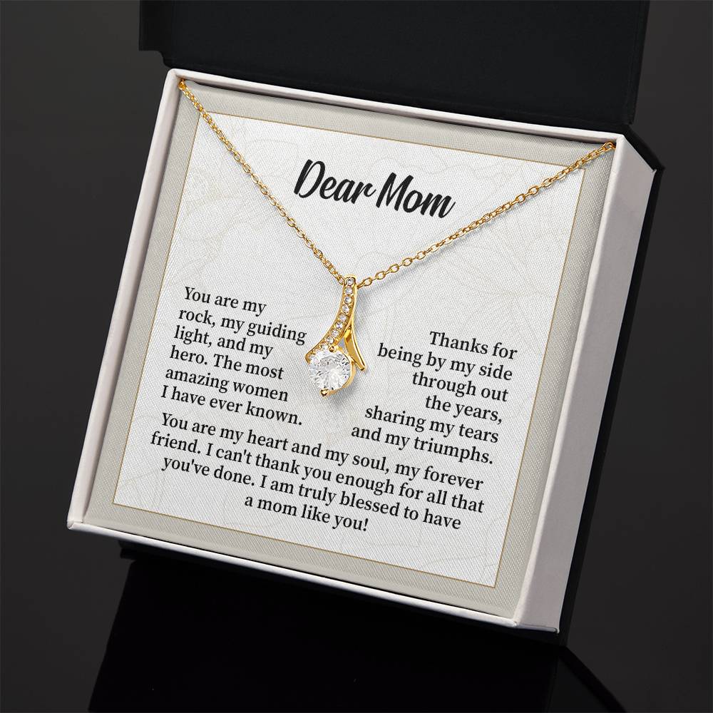 Dear Mom Thank You Necklace Necklace For My Forever Friend Heart And Soul Necklace Necklace Celebrating Our Bond My Amazing Mom Gift Love And Appreciation Gift Necklace Of Endless Devotion