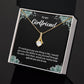 To My Girlfriend Necklace – Jewelry Gift with Message Card