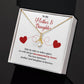Mother and Daughter Necklace Gift with Message Card