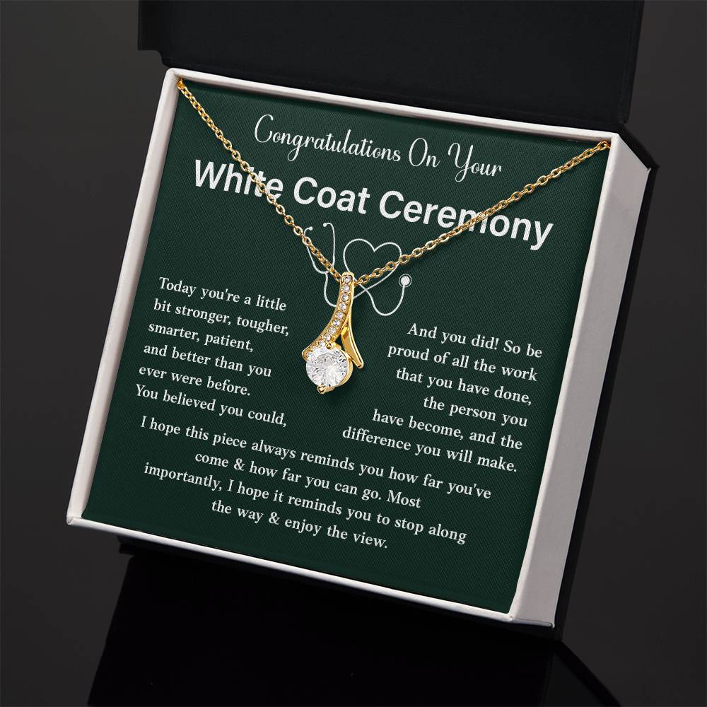 Congratulations On Your White Coat Ceremony Congratulations Necklace Stronger And Smarter Necklace Meaningful Gift For Graduates Motivational Jewelry Personal Growth Jewelry Best Wishes Necklace Enjoy The View Necklace