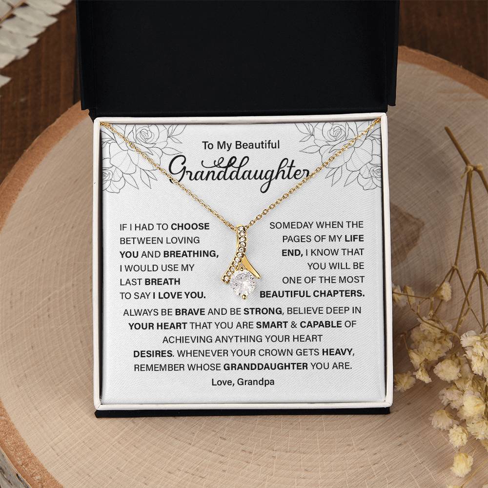 Granddaughter Gift from Grandpa – Empowering Message Card
