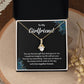 Girlfriend Gift Necklace with Heartfelt Message Card