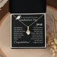 Graduation Necklace Gift For Girl With Encouragement Card