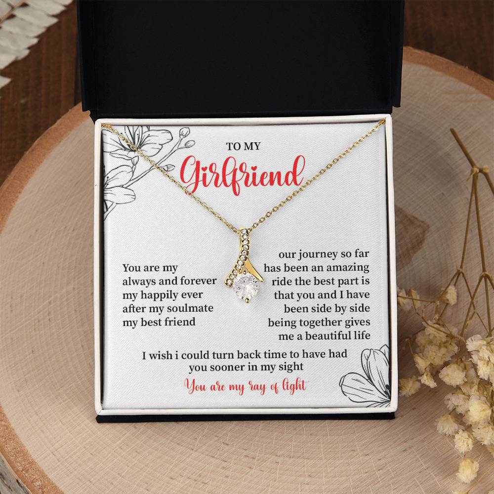To My Girlfriend - Jewelry Gift with Message Card