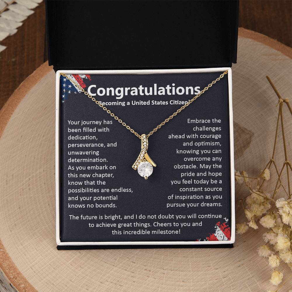 Congratulations On Becoming A United States Citizen Congratulations On Citizenship Proud New Citizen Gift Celebratory Jewelry For New Citizens Supportive Gift For New Citizens Life Journey Jewelry Personalized Gift For Citizens Hope And Pride Jewelry