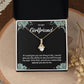 To My Girlfriend Necklace – Jewelry Gift with Message Card