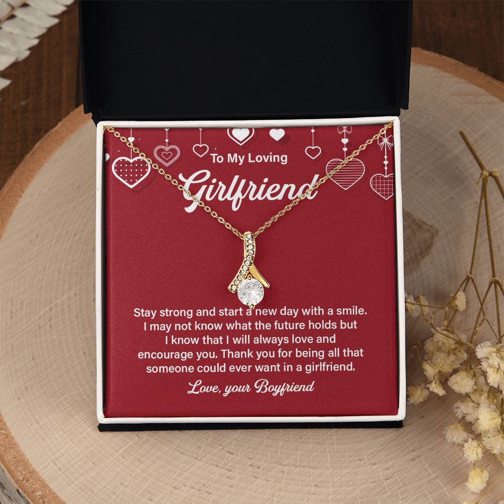 Loving Girlfriend Necklace – Gift for Her with Message Card