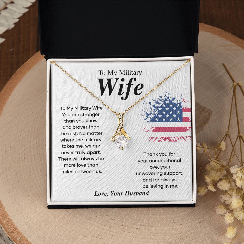 Military Wife Appreciation Gift with Message Card
