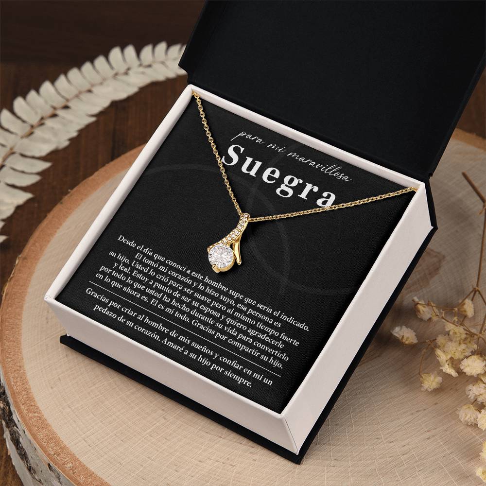 Collar Para Mi Maravillosa Suegra Regalo De Bodas Sincero De Su Hijo Regalo De Bodas Para Suegra Joyas Sentimentales Para Suegra Regalo Especial Para La Mamá Del Novio Regalo Significativo Para La Madre Del Novio Recuerdo Del Día De La Boda De La Suegra