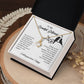 Emotional Girlfriend Necklace Gift with Message Card