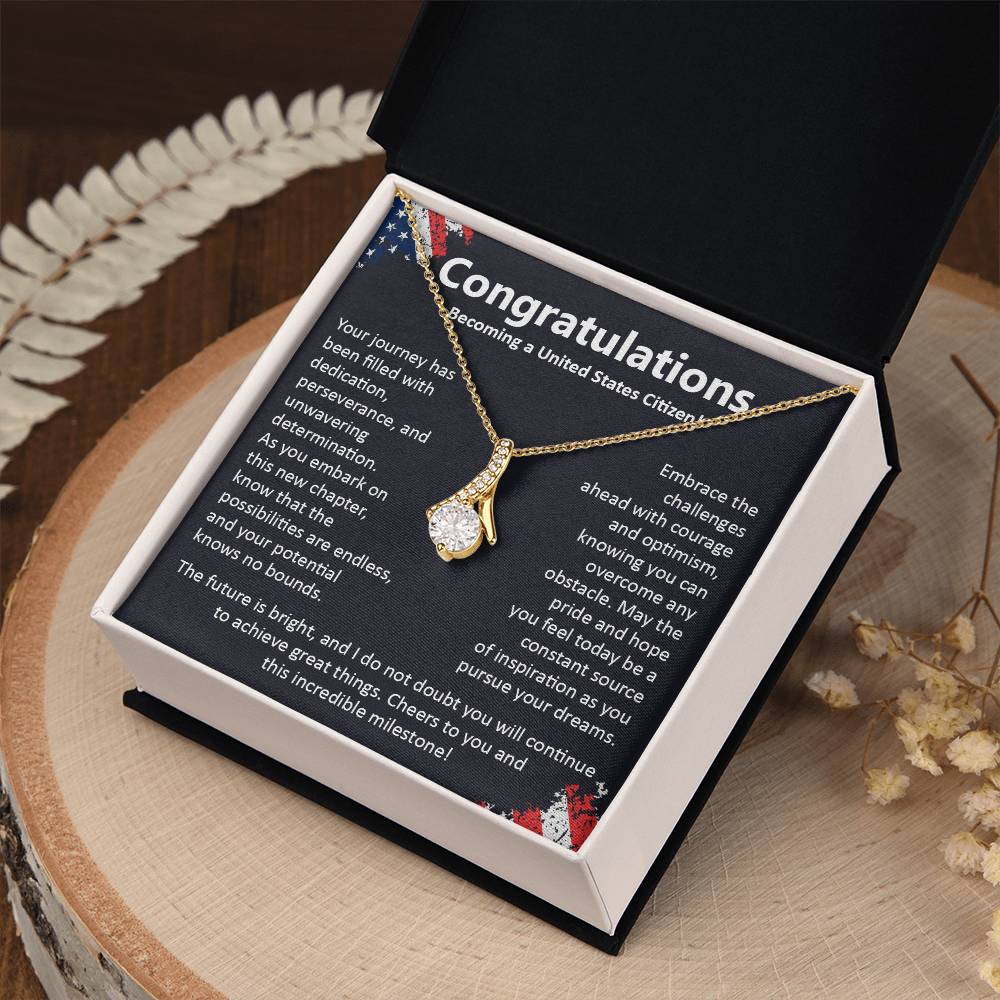 Congratulations On Becoming A United States Citizen Congratulations On Citizenship Proud New Citizen Gift Celebratory Jewelry For New Citizens Supportive Gift For New Citizens Life Journey Jewelry Personalized Gift For Citizens Hope And Pride Jewelry