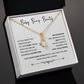 Baby Bump Beauty Necklace – Gift for Pregnant Woman with Message Card