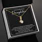 Engagement Necklace Gift for Daughter – Elegant Pendant with Card