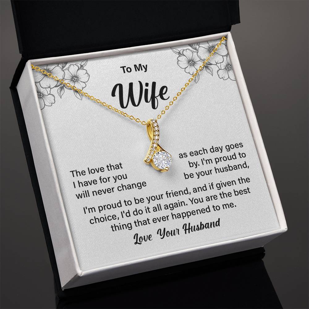 Necklace Gift for Wife from Husband with Gift Box