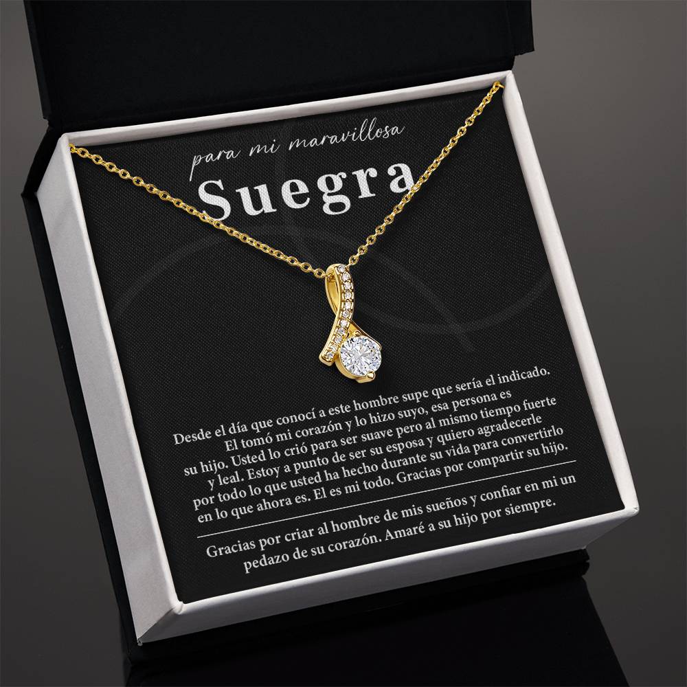 Collar Para Mi Maravillosa Suegra Regalo De Bodas Sincero De Su Hijo Regalo De Bodas Para Suegra Joyas Sentimentales Para Suegra Regalo Especial Para La Mamá Del Novio Regalo Significativo Para La Madre Del Novio Recuerdo Del Día De La Boda De La Suegra