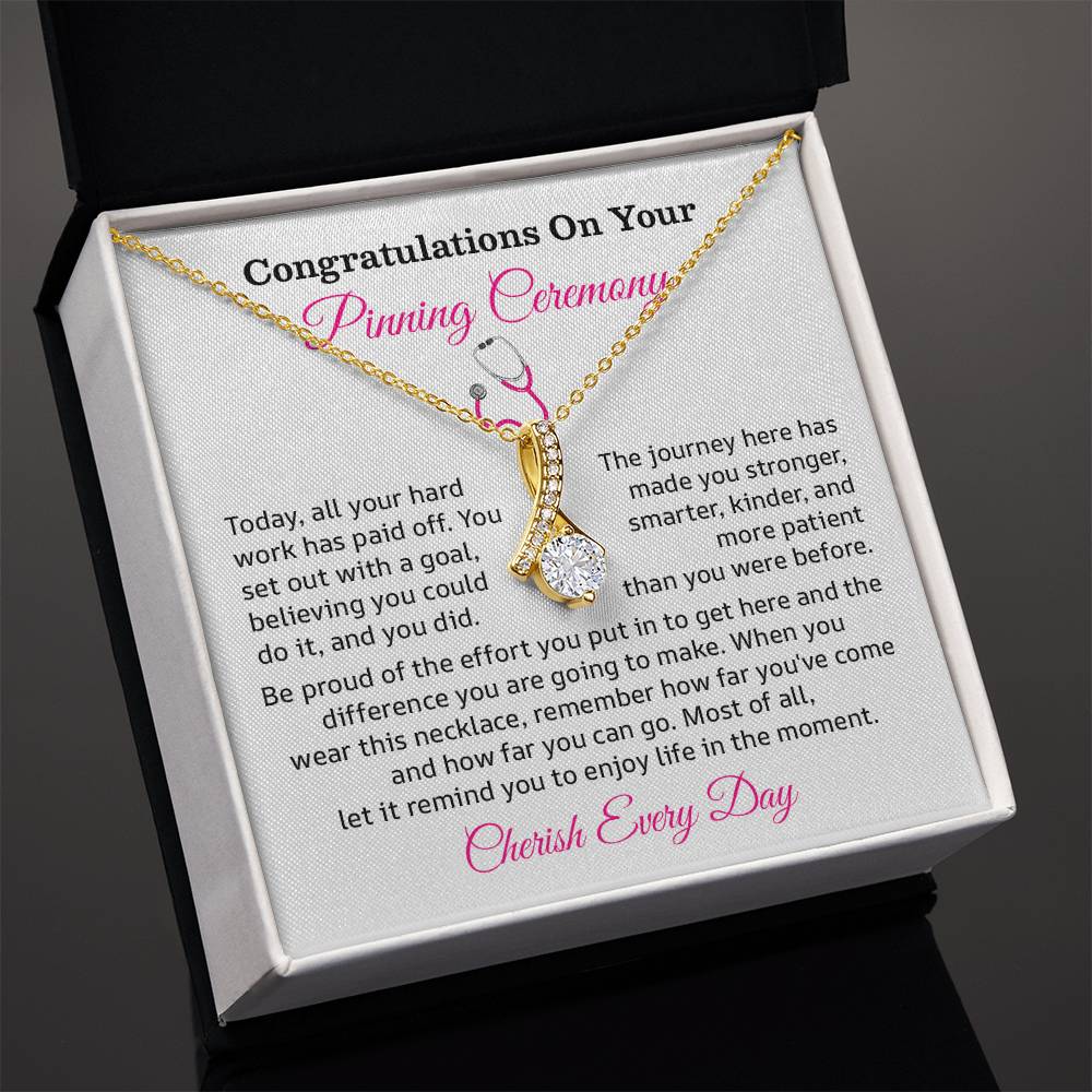 Congratulations On Your Pinning Ceremony Necklace Pinning Ceremony Necklace Gift Congratulations Pinning Ceremony Jewelry Strength And Growth Necklace Gift Pinning Ceremony Milestone Necklace Pinning Ceremony Graduation Necklace Gift