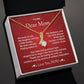 Mother Necklace Gift from Daughter Message Card