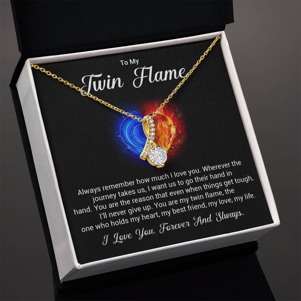 Twin Flame Gift for Her – Love You Forever Message Card