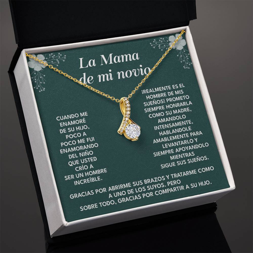 Collar Para La Mamá De Mi Novio Regalo De Agradecimiento Para Suegra Mensaje Emotivo Para La Madre De Mi Novio Agradecimiento Por Criar Al Hombre De Mis Sueños Collar Con Dedicatoria Para Suegra Regalo De Amor Y Gratitud Collar Para La Madre Del Hombre