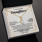 Daughter Necklace from Dad Promise to Love You Card