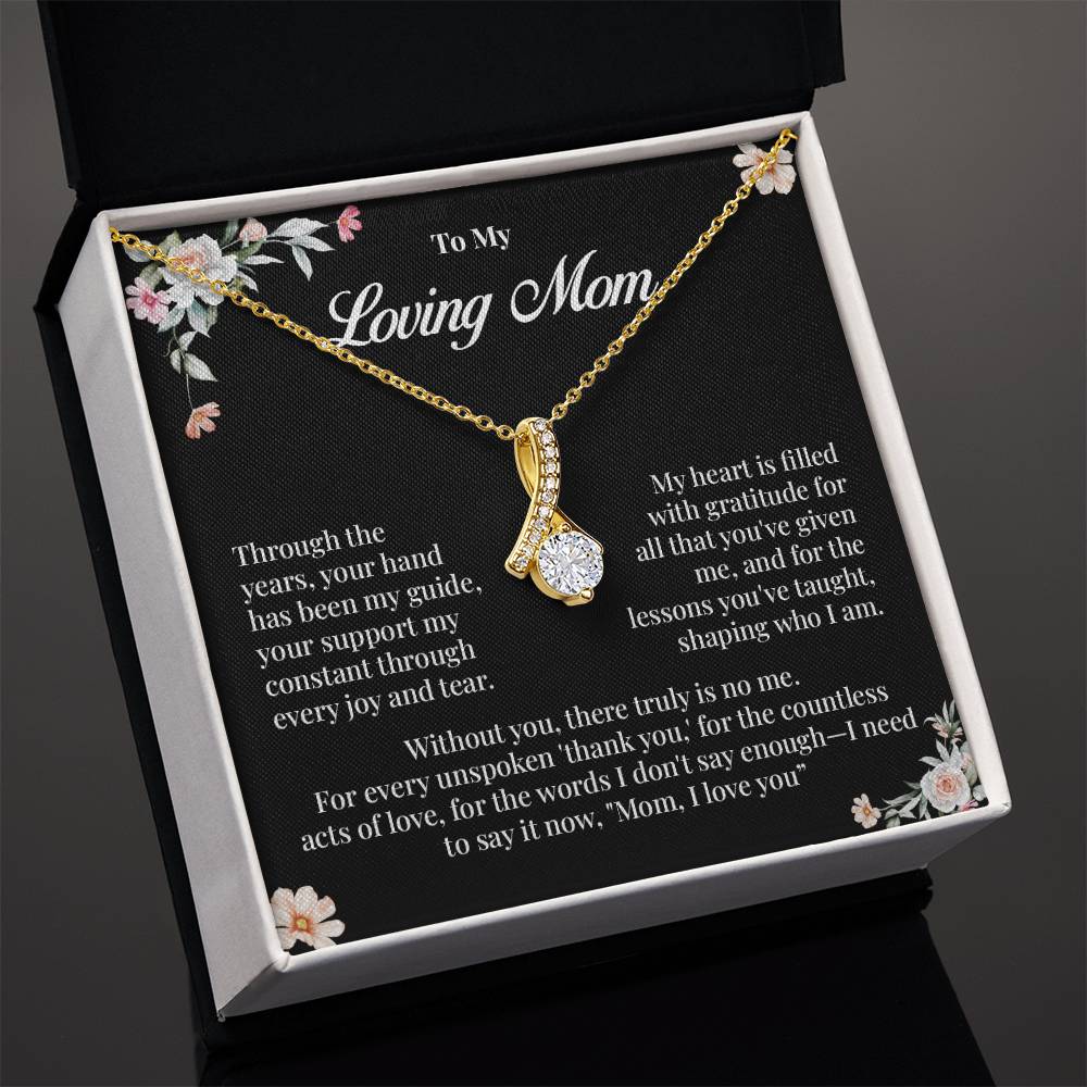 Loving Mom Necklace Gift from Daughter or Son