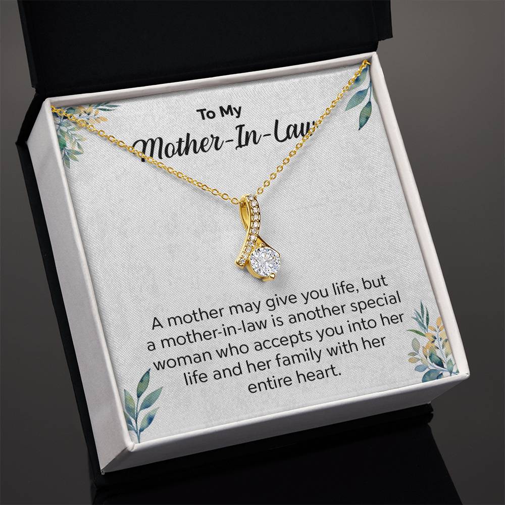 Gift for Mother-in-Law Necklace with Message Card