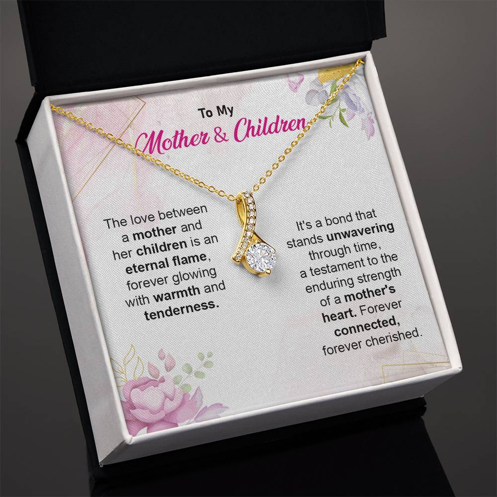 Mother & Children Bond Necklace Gift Box
