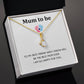 Gift for Expecting Best Friend – Mum To Be Necklace with Sweet Note