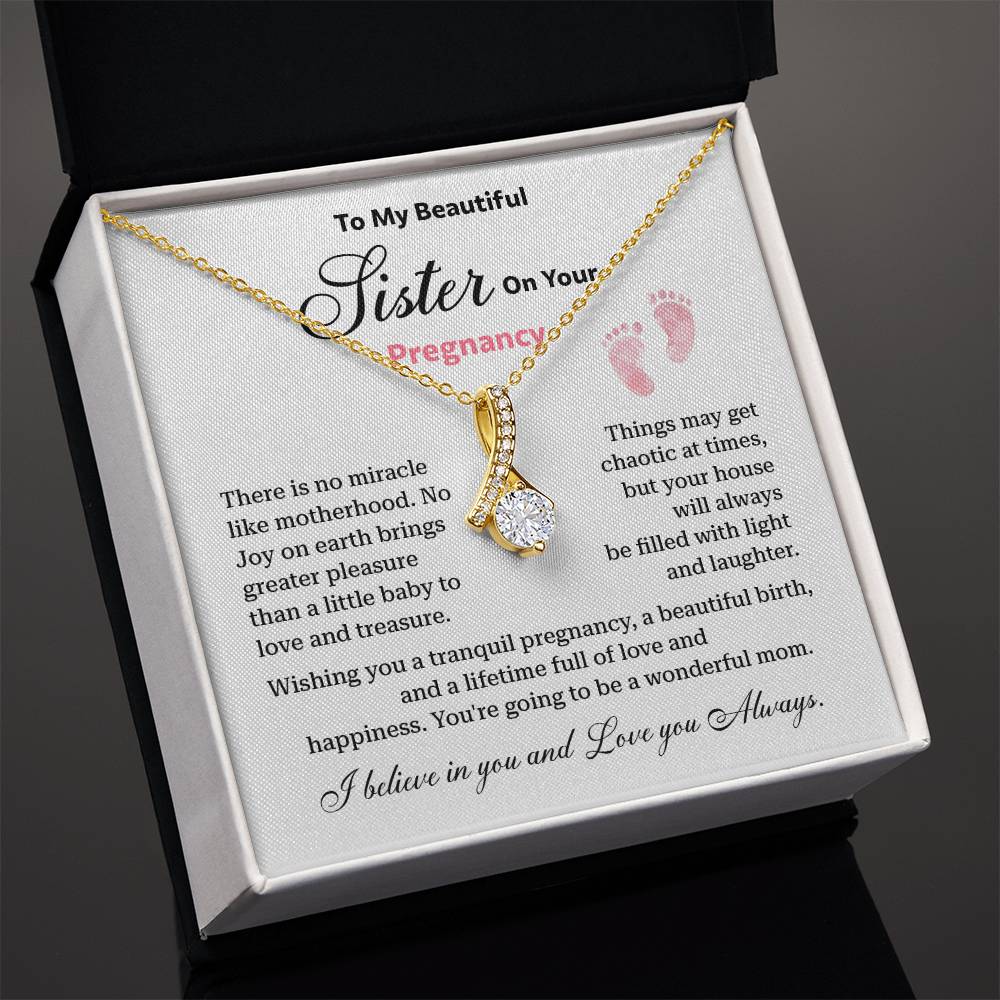 Pregnancy Necklace for Sister – Gift from Sibling