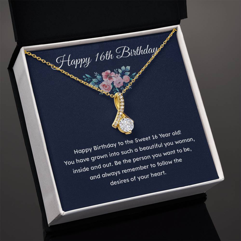 16th Birthday Gift Necklace for Teen Girl