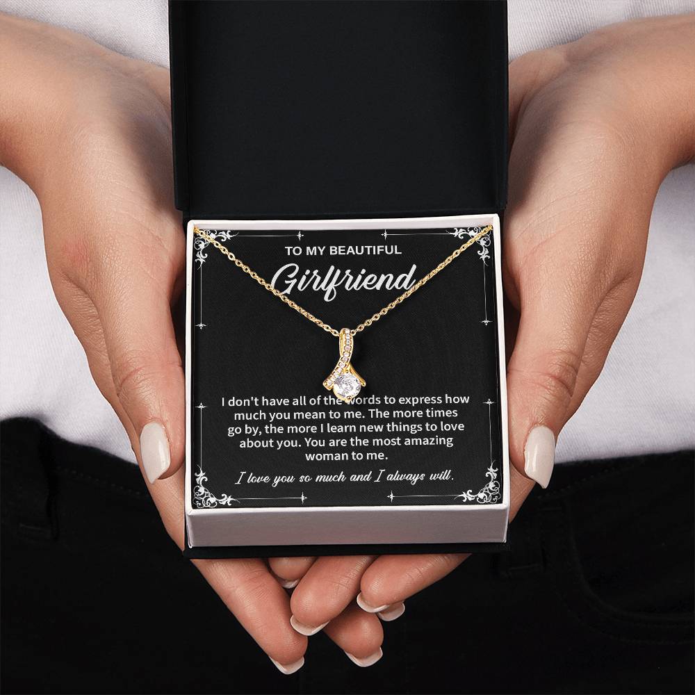Necklace Gift for Girlfriend – Message Card & Box