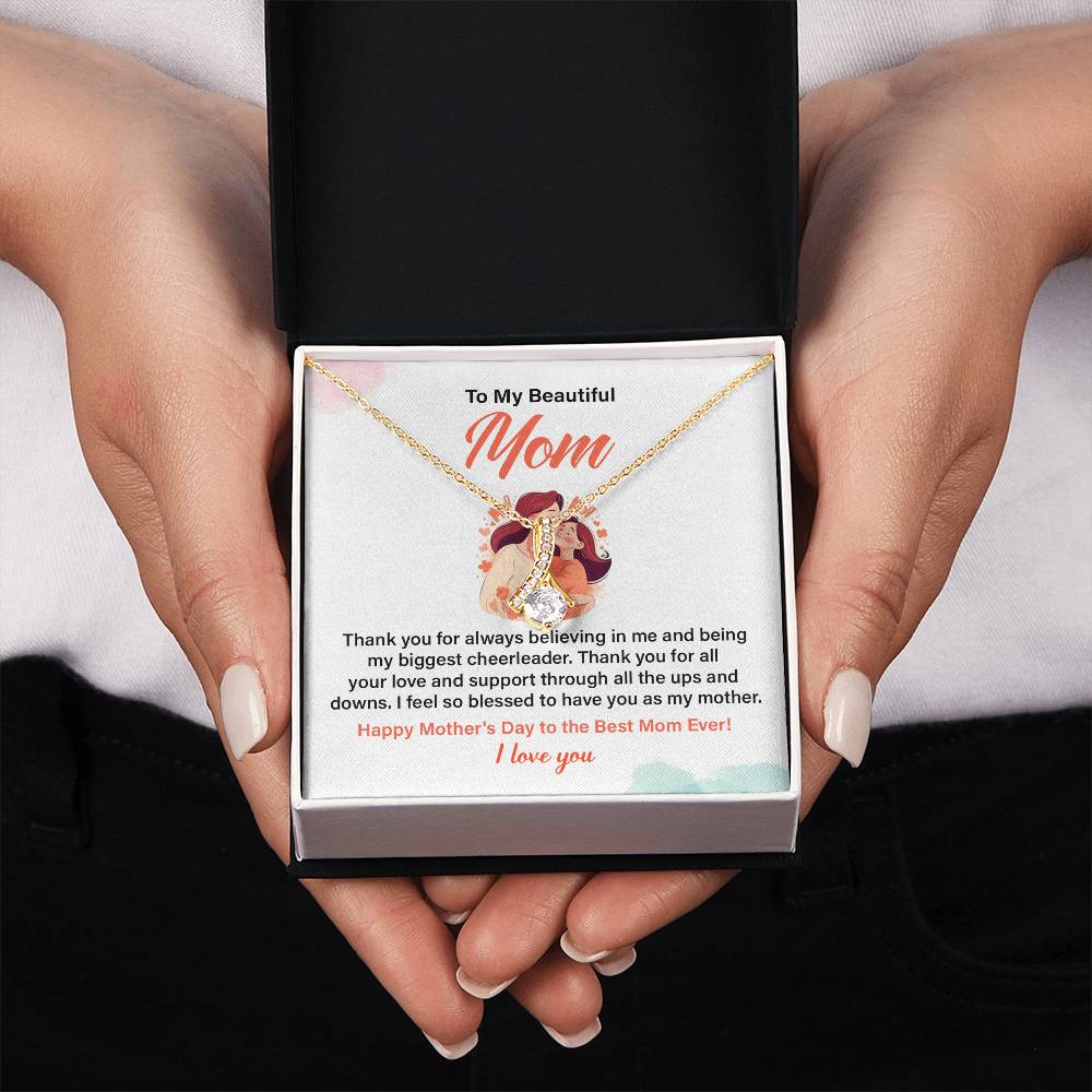 Mother’s Day Necklace Gift for Mom with Gift Box