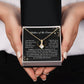 Mother of Groom Necklace Gift from Bride Message Card