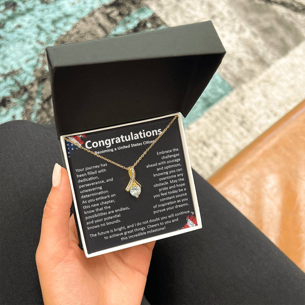 Congratulations On Becoming A United States Citizen Congratulations On Citizenship Proud New Citizen Gift Celebratory Jewelry For New Citizens Supportive Gift For New Citizens Life Journey Jewelry Personalized Gift For Citizens Hope And Pride Jewelry