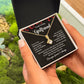 To My Loving Girlfriend Necklace with Message Card