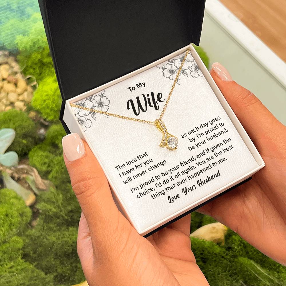 Necklace Gift for Wife from Husband with Gift Box