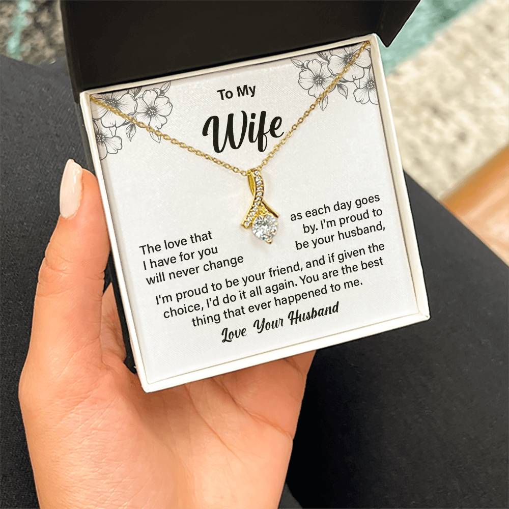 Necklace Gift for Wife from Husband with Gift Box