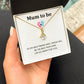 Gift for Expecting Best Friend – Mum To Be Necklace with Sweet Note